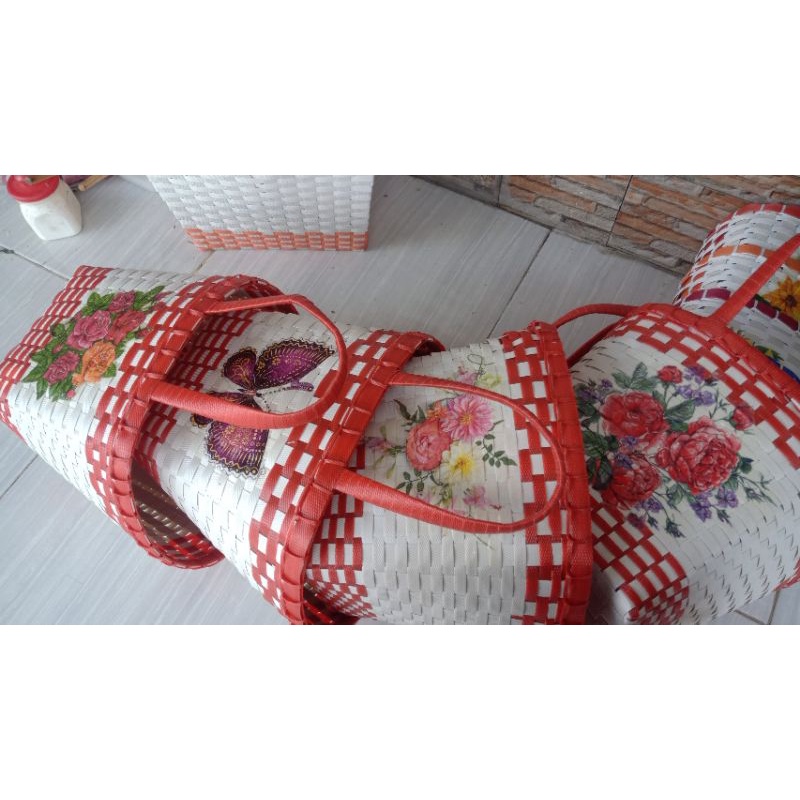 tas anyaman / tas parcel lebaran / hajatan