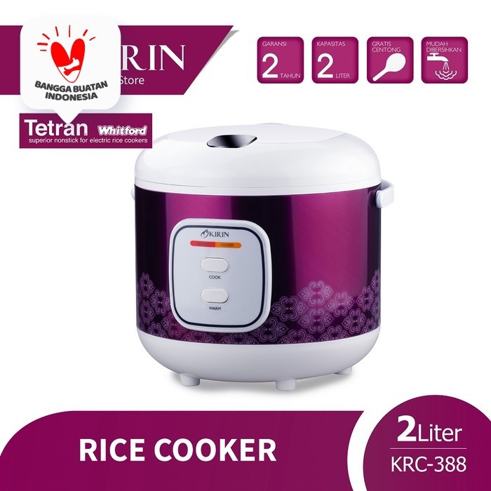 KIRIN RICE COOKER 2.0 LITER | KRC-388 TETRAN