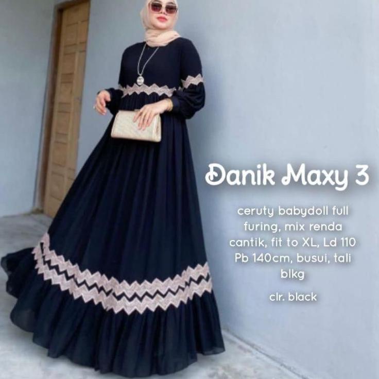 [Slg31au22y] (DEWASA) SUPER JUMBO GAMIS CERUTY BABYDOLL RENDA ZIGZAG//SUPER JUMBO XXXL//GAMIS CERUTY