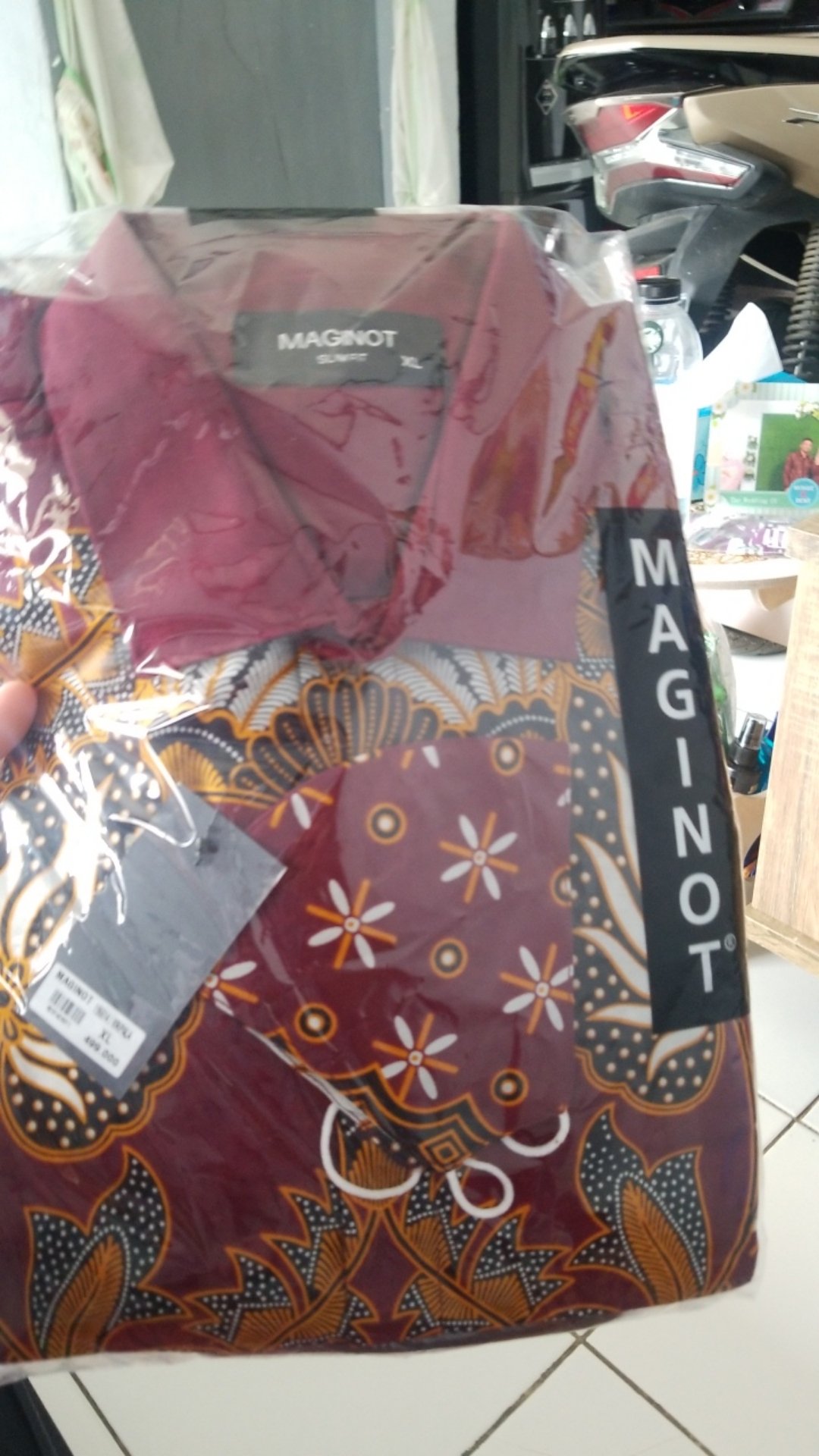 Maginot Kemeja Batik 2.0 Kripala-ss Lengan Pendek Pria + Free Masker
