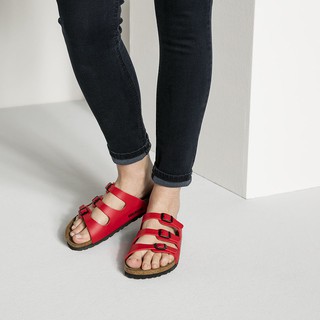  Sandal  Jepit  Klasik Birkenstock Bahan Kulit  Sintetis Warna 