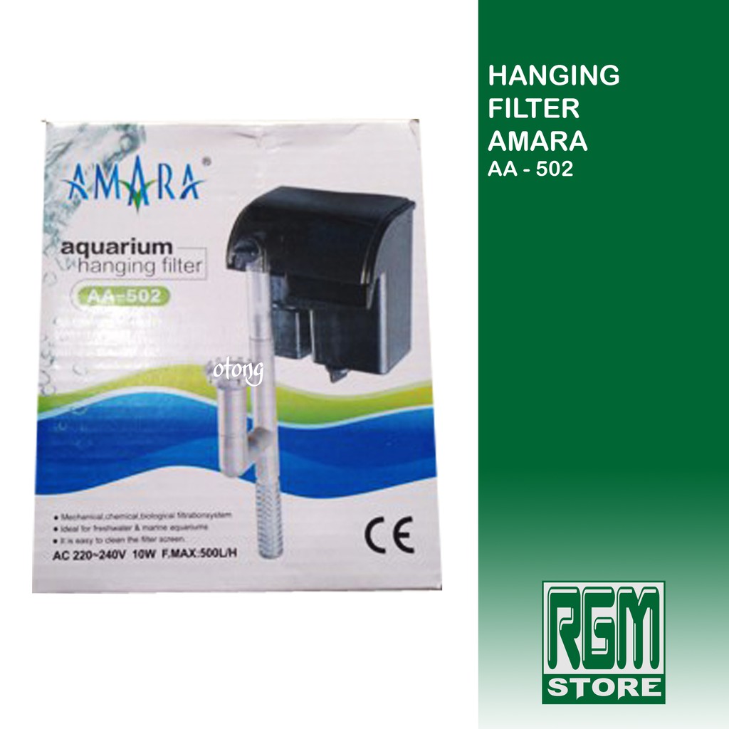 Amara AA 502 AA502 hanging filter gantung hang on aquarium aquascape murah