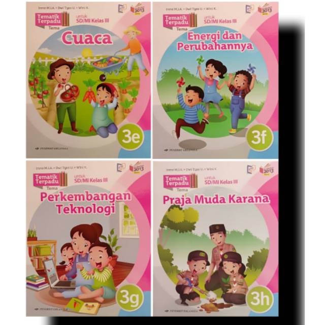 Paket Tematik Terpadu SD kelas 3 semester 2 k13 revisi erlangga