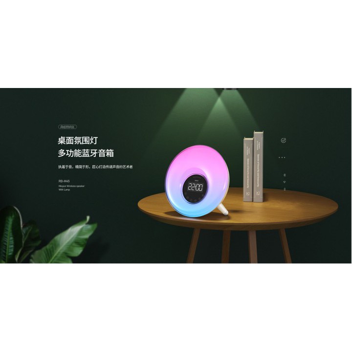 AKN88 - REMAX RB-M45 Desktop Ambient Light Fashion Bluetooth Speaker