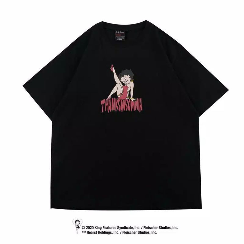 THANKSINSOMNIA BETTY BOOP™ Tshirt Betty Belle Pose Black