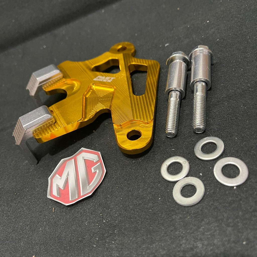 Tutup kaliper Cover kaliper Pelindung Cakram Rem full cnc Motor Honda - Gold