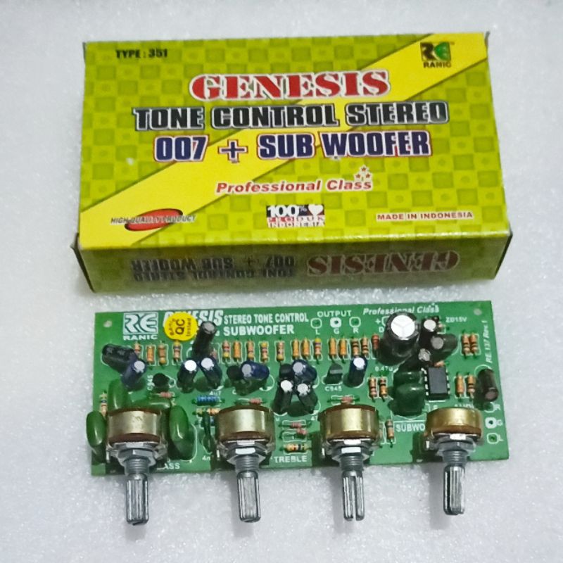 Tone Control Stereo 007 Plus Sub Woofer Shopee Indonesia