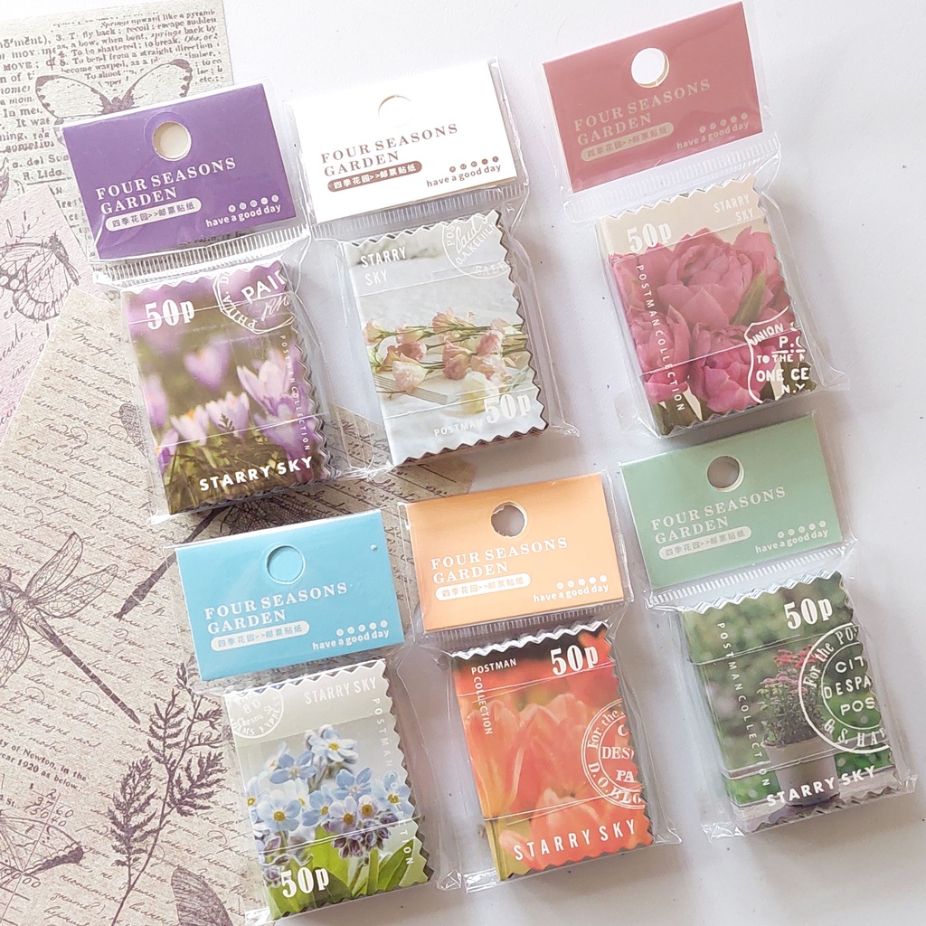 

Sticker Aesthetic Motif Bunga - Flower Pack Sticker Isi 50 Lembar