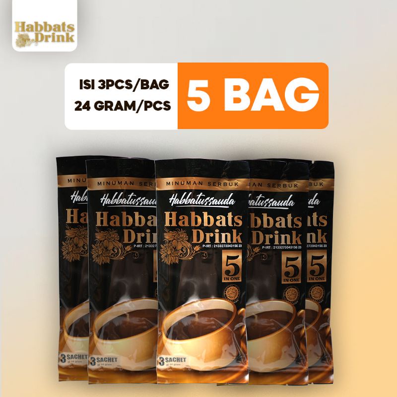 

HABBATS DRINK Kemasan 3 Sachet (Paket 5 Bag)