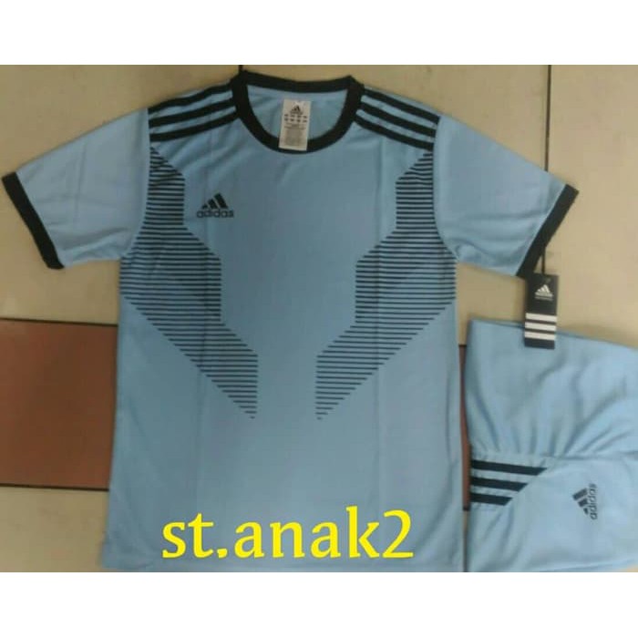 Setelan Futsal Stelan Jersey Baju Kaos Kids Anak Kecil Adidas Iron