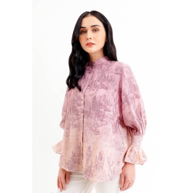 El Mar Minorca Shirt With Puff sleeve benang jarum