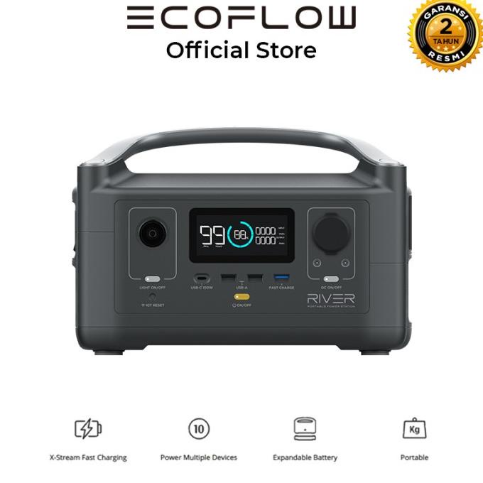 EcoFlow River 288Wh 600W Portable Power Station Camping RV Fast Charge