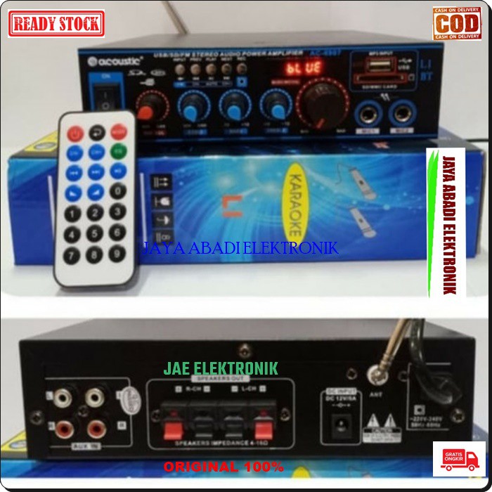 G517 ORIGINAL Power Ampli Bluetooth radio fm music musik AC DC vokal vocal accu pro profesional Ampl