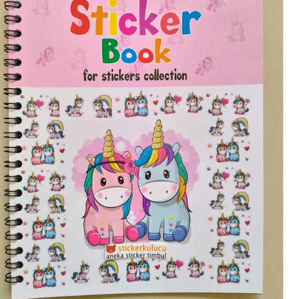 

★★★ WZF Buku Stiker Unicorn / Sticker Book / Album Sticker Anak ✺ ➟