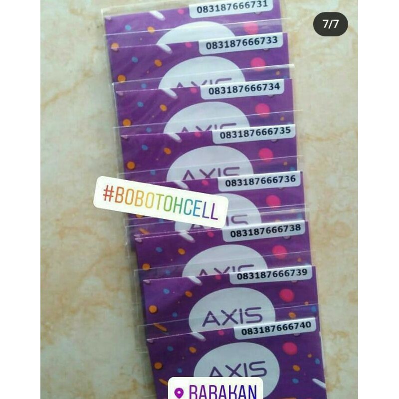 Nmor Cantik Axis Seri Panca 6
