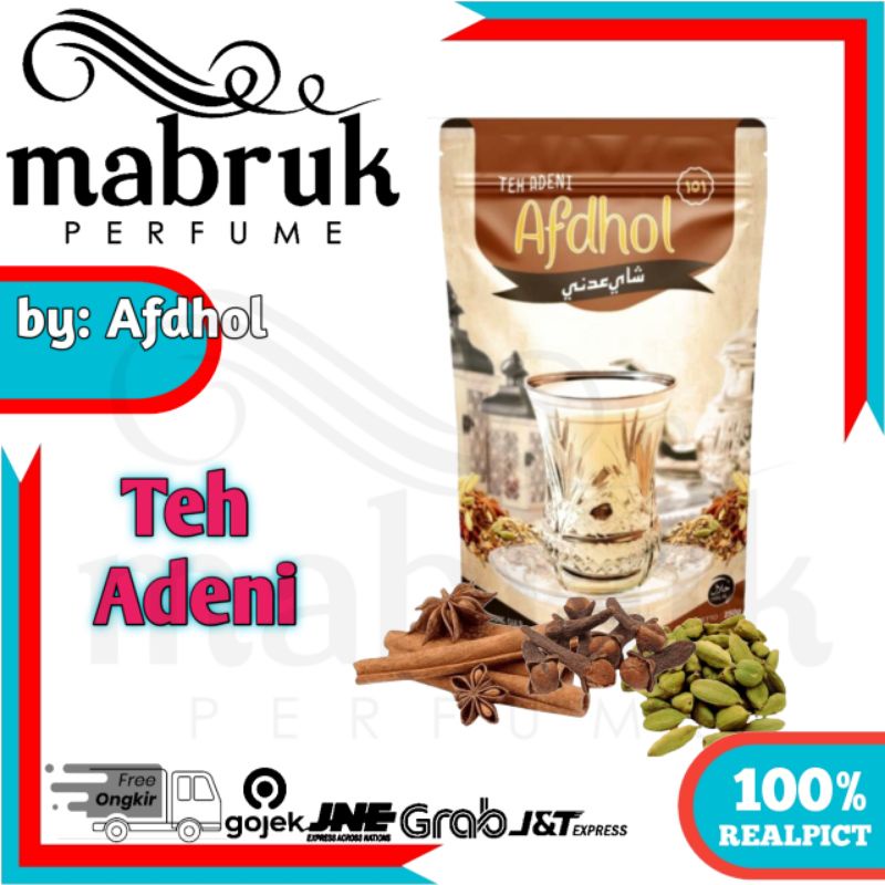 

Teh Adeni Khas Aden Yaman Rempah Tradisional Afdhol 250 Gram Sayi Adni Sahi Adnee 250gr