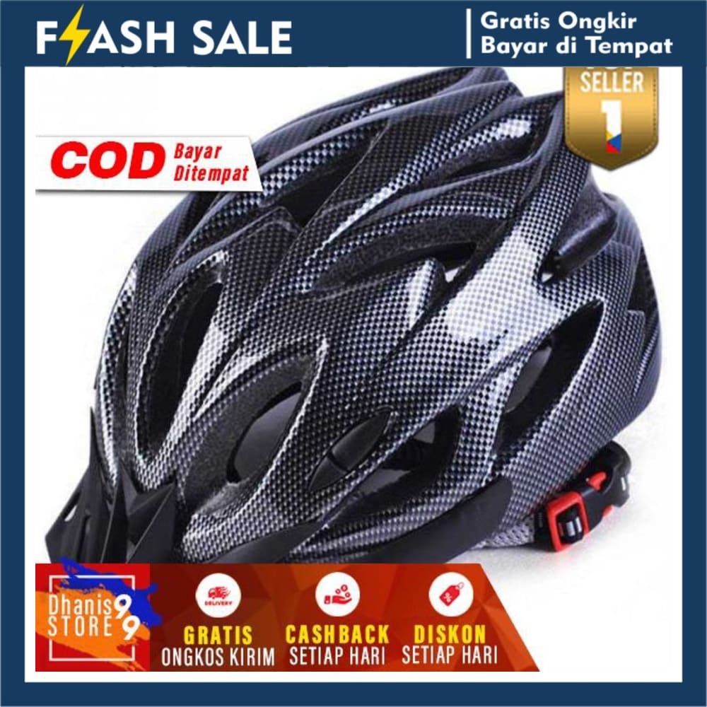 Helm Sepeda Murah Bicycle Road Bike Helmet EPS Foam PVC Helem Sepeda Pelindung Kepala COD