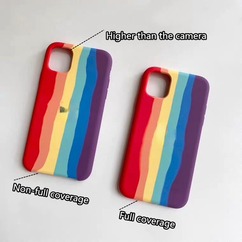 Soft Case Silikon Motif Pelangi Untuk IP 13 Pro Max 12 Pro Max IP11 IP11 Pro IP11 Pro Max 6 7 8 Plus X Xs XR Xs Max