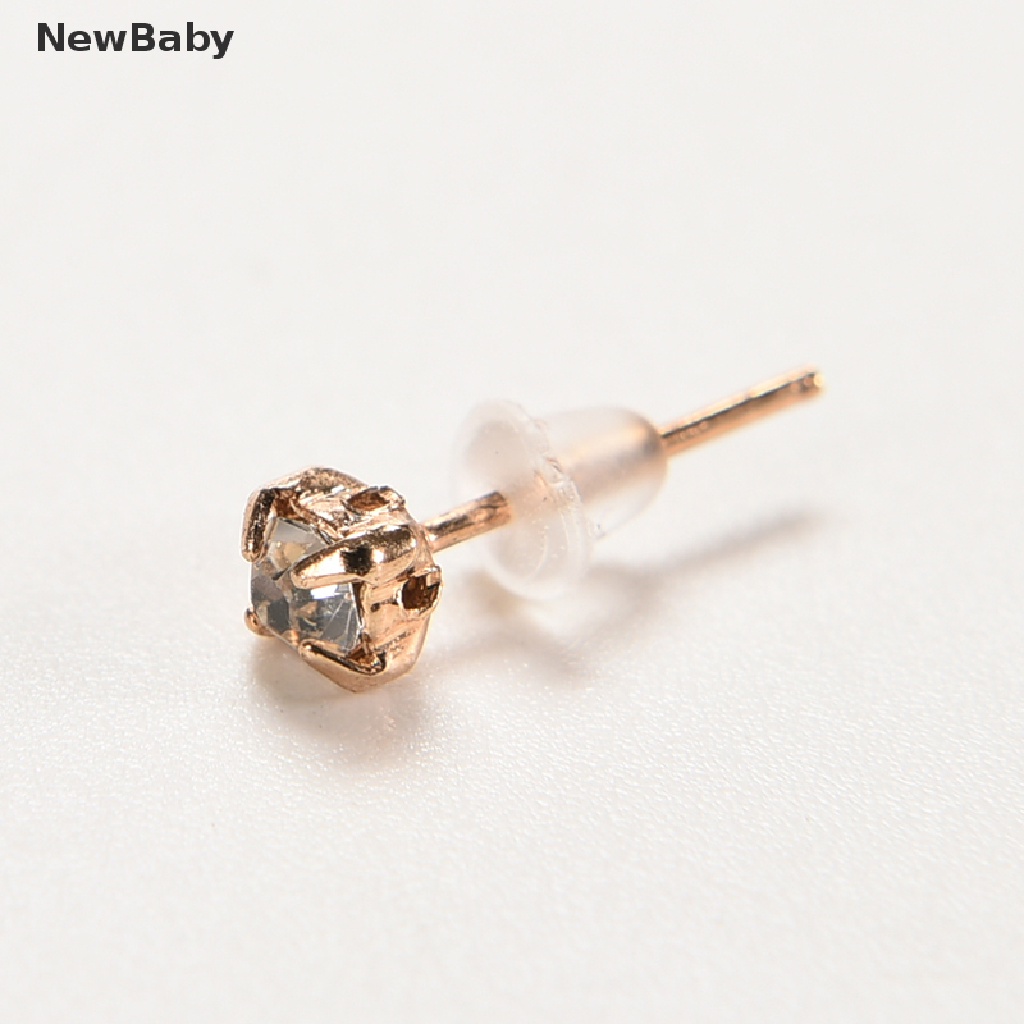 NewBaby Women Fashion Sparkling Crystal Pentagram Ear Clip Trendy Ear Cuffs Stud Earings ID