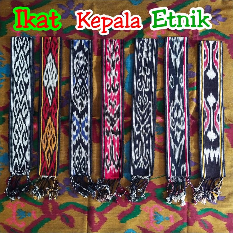 Ikat kepala Etnik Dayak Kalimantan, Kain Tenun Etnik, Syal Tenun