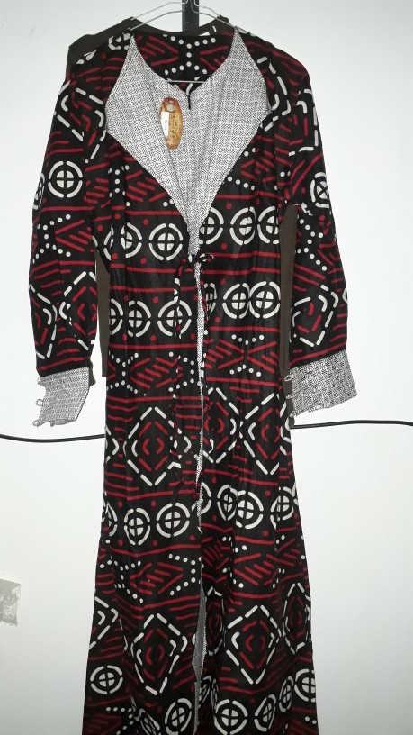 Maura Couple-sania Ruffle Batik Couple Ori Ndoro Jowi Terbaru Motif Kangkung Hitam