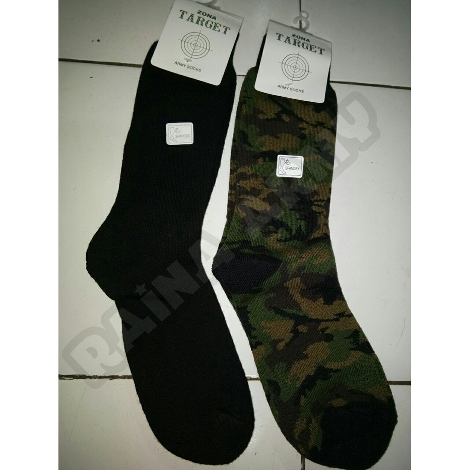 Kaos Kaki Polisi Polri TNI AD kaos kaki pdl hitam polos dan loreng tni polisi polpp scurity tebal