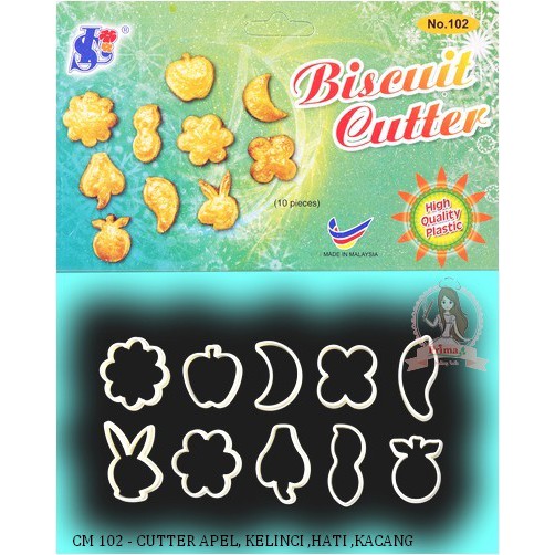 

CM 102 - CUTTER APEL, KELINCI ,HATI ,KACANG