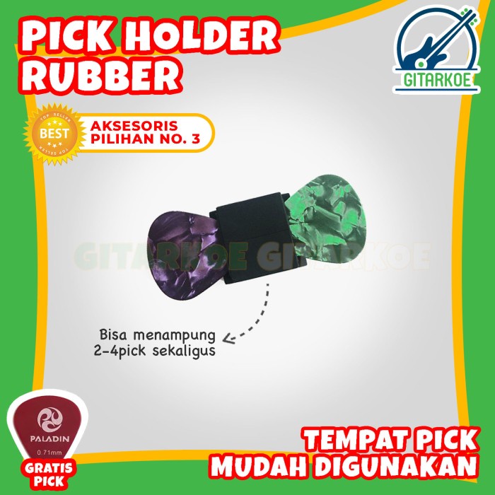 Pick Holder Tempat Simpan Pick Praktis Bahan Rubber Kualitas Terbaik