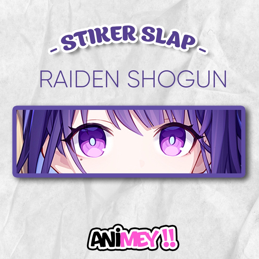

Stiker Slap Raiden Shogun Baal Genshin Impact Anime Sticker Waterproof