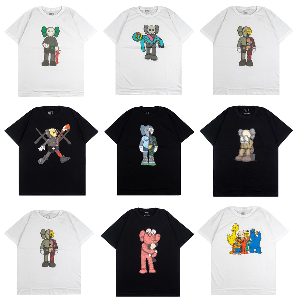  KAOS UNIQLO  X KAWS FULL TAG MIRROR 1 1 ORIGINAL UNIQLO  