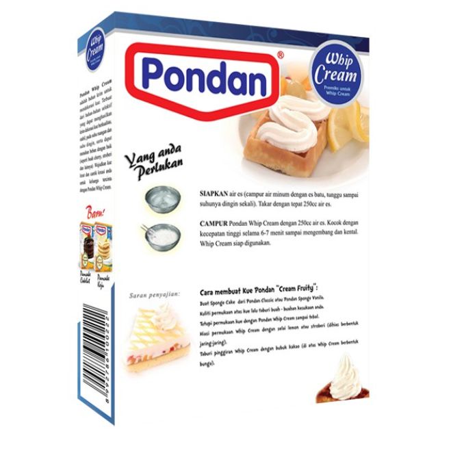 

b011tee Pondan Whip Cream @150G (2 Box) Da01D100
