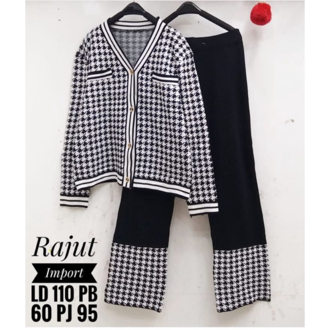 ONE SET CARDIGAN RAJUT IMPORT PREMIUM / SETELAN RAJUT IMPORT PREMIUM