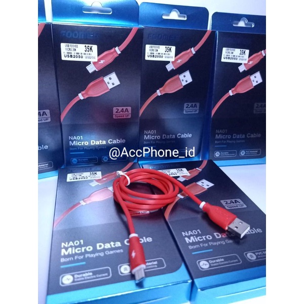 KABEL DATA USB MICRO FOOMEE 2.4A FAST CHARGING⚡ NA01