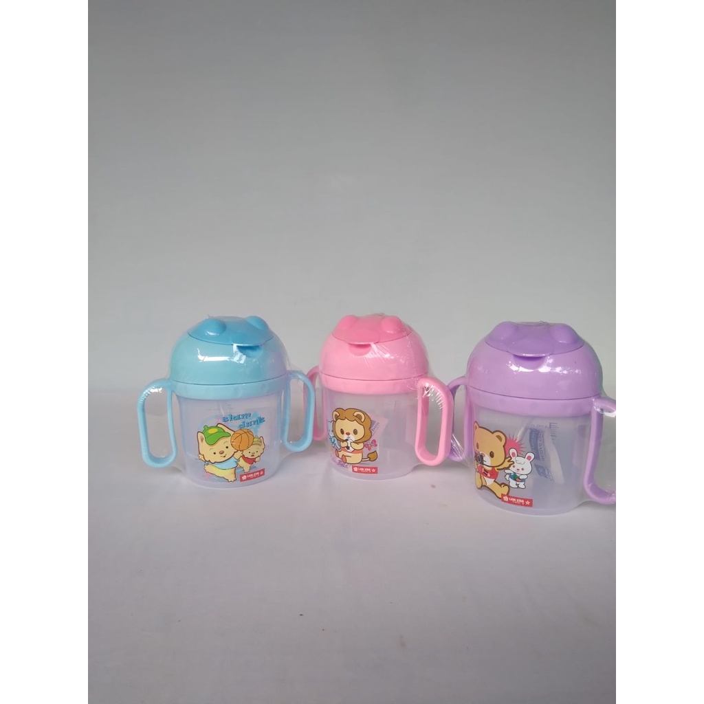 Botol Minum Anak Botol Minum Anak Sedotan Botol Minum Anak Lucu Lion Star Mimi Mug 300ml GL75 Botol 