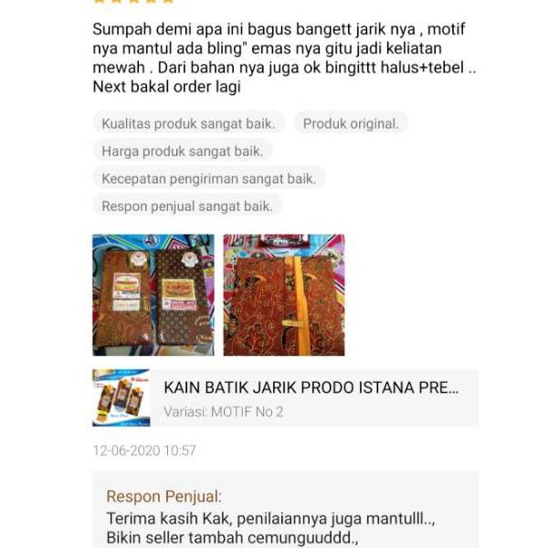 KAIN BATIK JARIK PRODO ISTANA PRESIDEN - PRADA (KODE F2936)