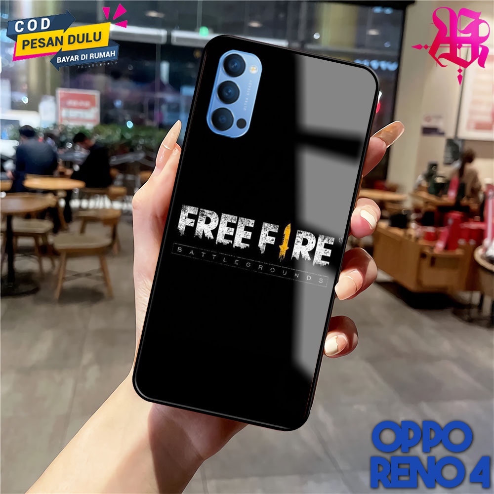 Dominiccase - Case Oppo Reno 4 - FF   - Casing Hp 2D - Custom Case  - Case Murah - Case Hp All Type 