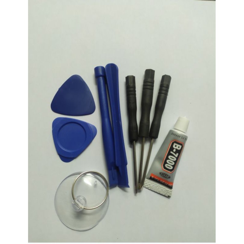 Obeng  Set BONGKAR HP OBENG  Reparasi 8 in 1 Handphone &amp; Lem b7000 3 &amp; 15 &amp; 50 ML / T7000 HITAM 15 ML / 50 ML