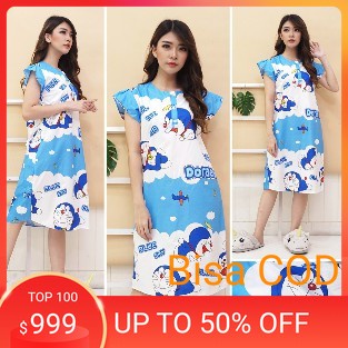 PIYAMA PENDEK MODEL DASTER MOTIF KARAKTER KARTUN BAHAN KATUN JEPANG ASLI