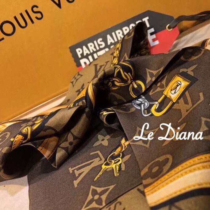 Pengiriman CEPAT Twilly LV Sutra LV Twilly Bandeau Scarf Silk LV Shawl Super Mirror ON SALE