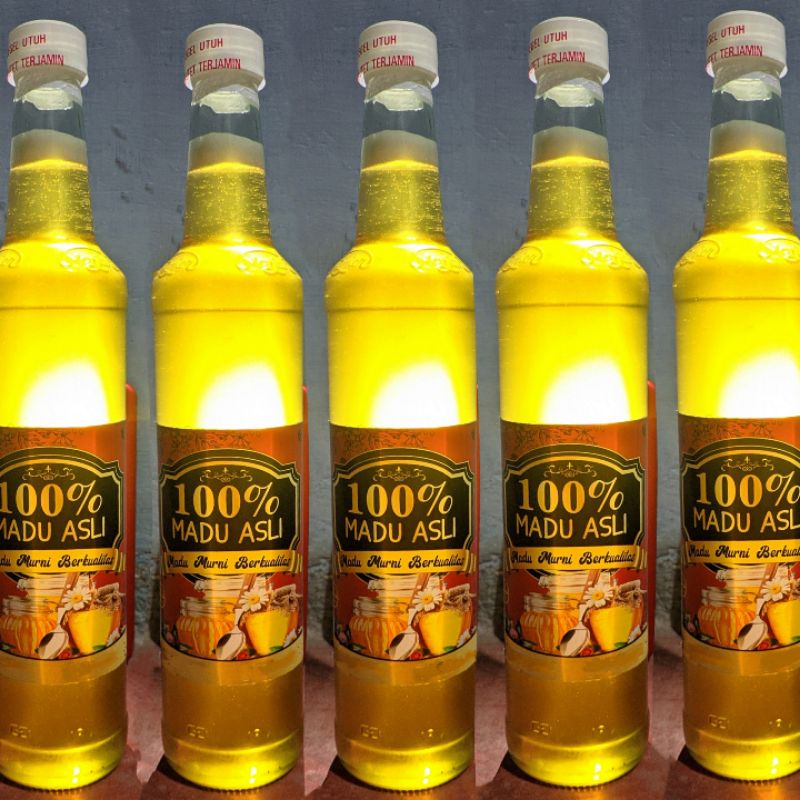 

MADU ASLI 100% [460 ML] murni lokal berkualitas higenis bersih dan bersegel