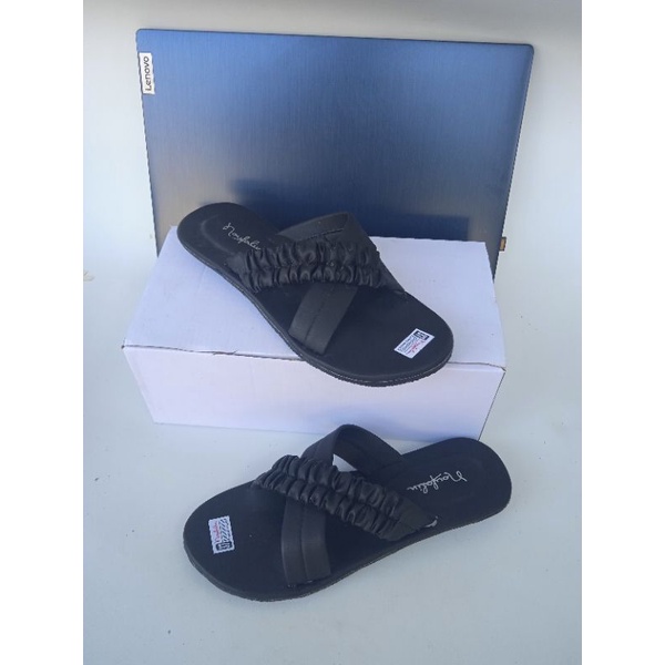 SANDAL WANITA PALIMPANG KRIPUT PEREMPUAN DEWASA TEPLEK PLATSHOES PAPIRUT  PALIMPANG