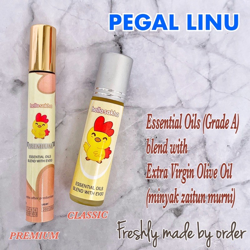 PEGAL LINU Essential Oil + Evoo / minyak zaitun / obat herbal alami capek lelah letih