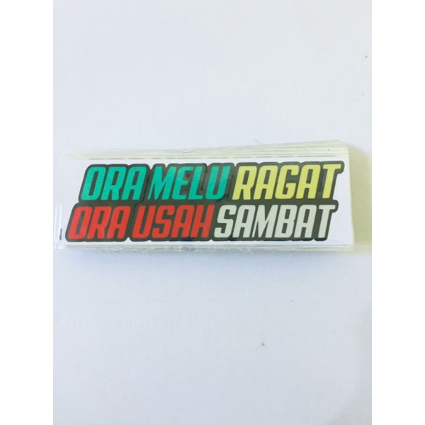 stiker cutting versi kata kata jawa