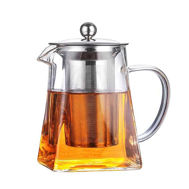 One Two Cups Teko Pitcher Teh Chinese Teapot Maker Glass / Teko Pitcher Teh Kaca / Teko Teh China Poci Thai Tea Kopi Dengan Saringan Stainless Tahan Panas / Teapot Infuser Kaca Saringan Teh Stainless / Pitcher Teh Kaca / Teko Air Minum Kaca Murah Original