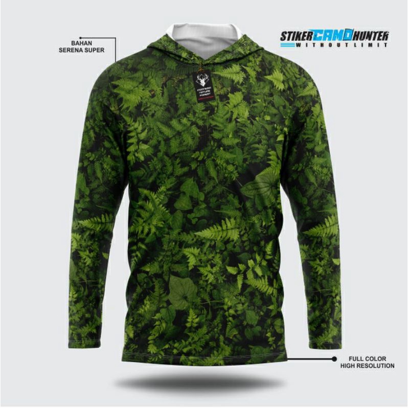 baju camo berburu kamuplase daun1 bisa cod