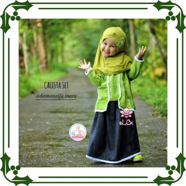 Setelan Baju muslim anak | Baju muslim anak cewe | Baju muslim terbaru elbi