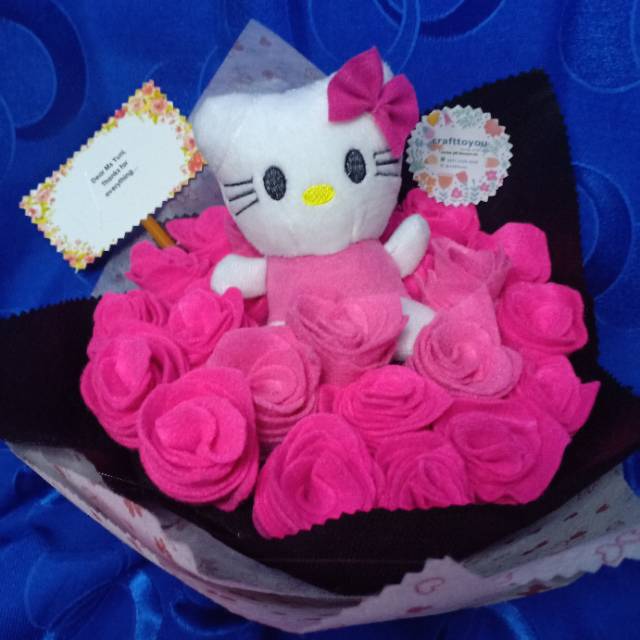 buket boneka bear hello kitty minion PO 3 hari