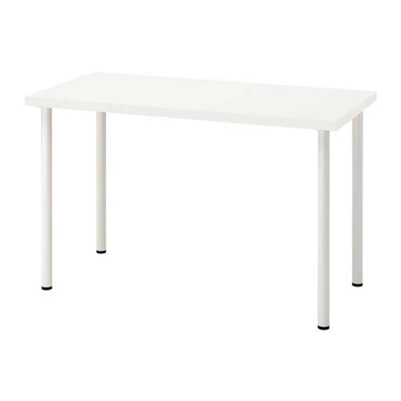 Meja, putih, 120x60 cm