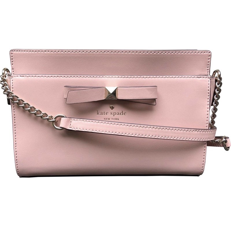 Kate Spade Hancock Park Angelica Leather Crossbody Bag Pink