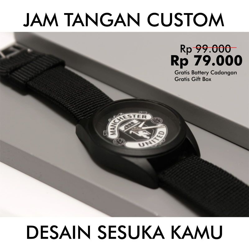 Jual Jam Tangan Custom Keren Desain Sesuai Keinginanmu Model D